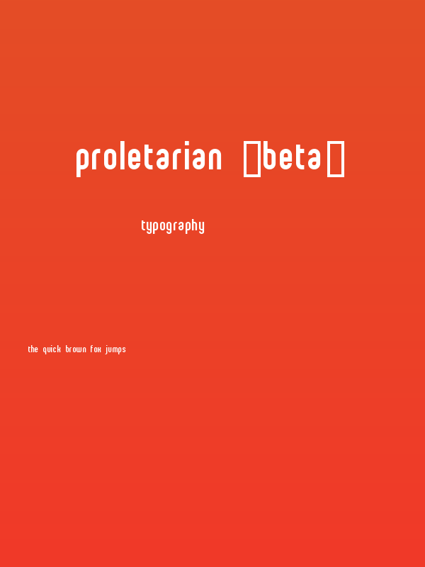 proletarian [beta] Poster