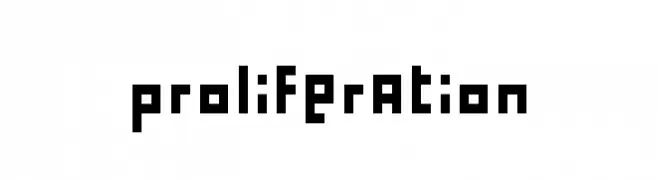 proliferation  font caratteri gratis