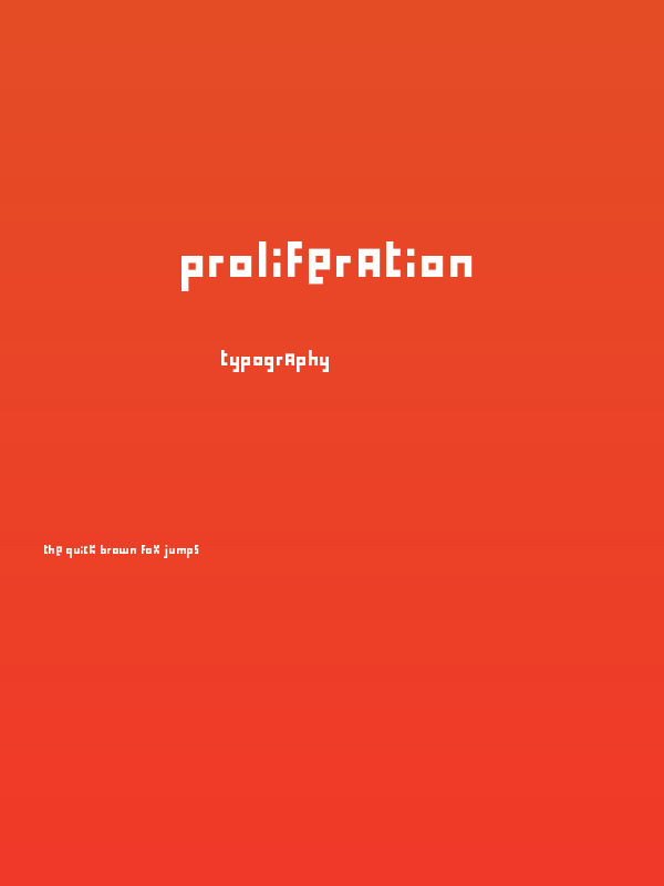 proliferation Poster