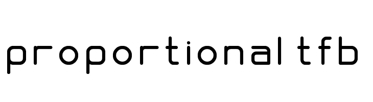 proportional tfb  font caratteri gratis