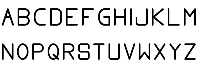 proportional tfb Schriftart Groß