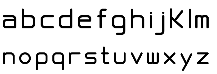 proportional tfb Font LOWERCASE