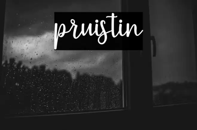 pruistin Font examples