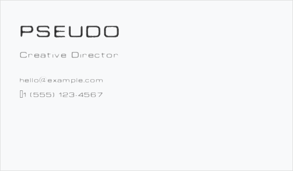 PSEUDO Business Card