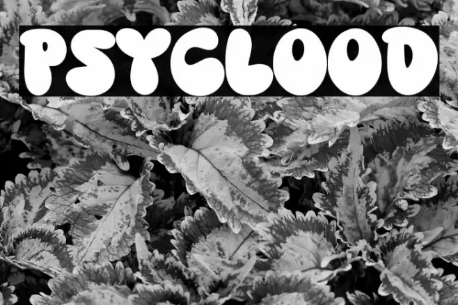 PSYCLOOD Font examples