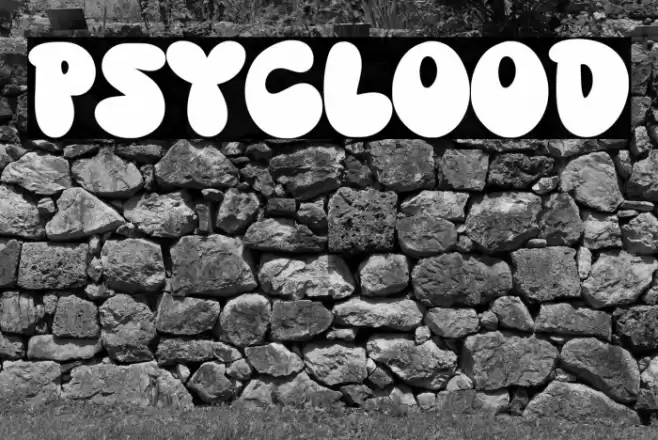 PSYCLOOD Font examples