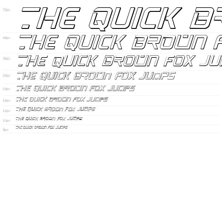 PsYonic VII 3D Italic Waterfall