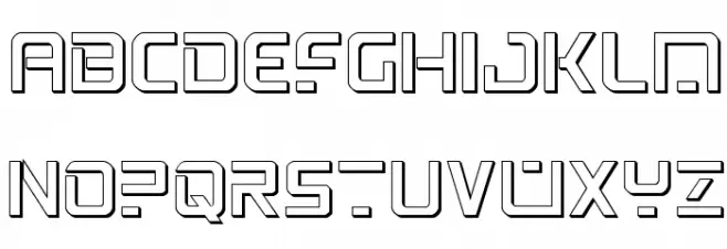 PsYonic VII 3D Regular Шрифта ВЕРХНИЙ