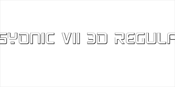 PsYonic VII 3D Regular Logo