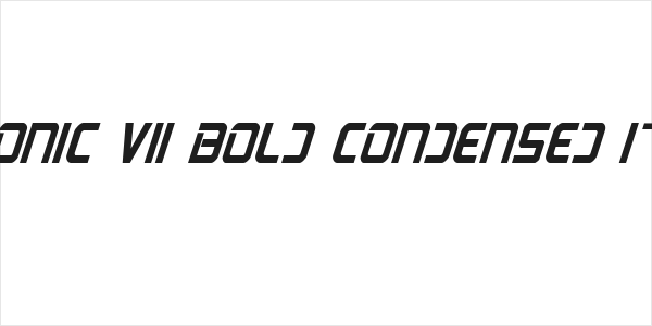 PsYonic VII Bold Condensed Italic Logo