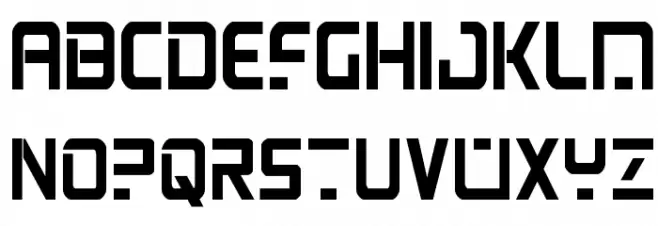 PsYonic VII Bold Condensed Шрифта ВЕРХНИЙ
