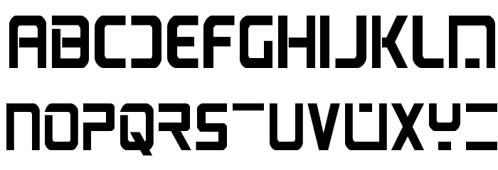 PsYonic VII Bold Condensed Font LOWERCASE