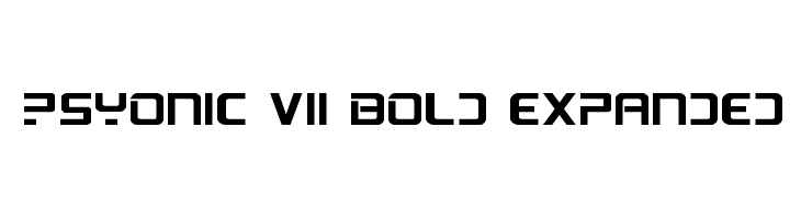 PsYonic VII Bold Expanded Font