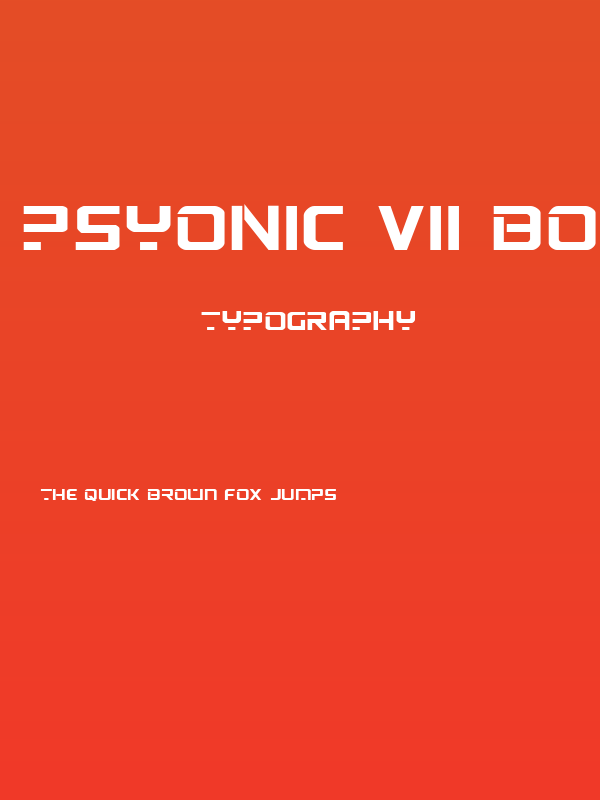 PsYonic VII Bold Expanded Poster