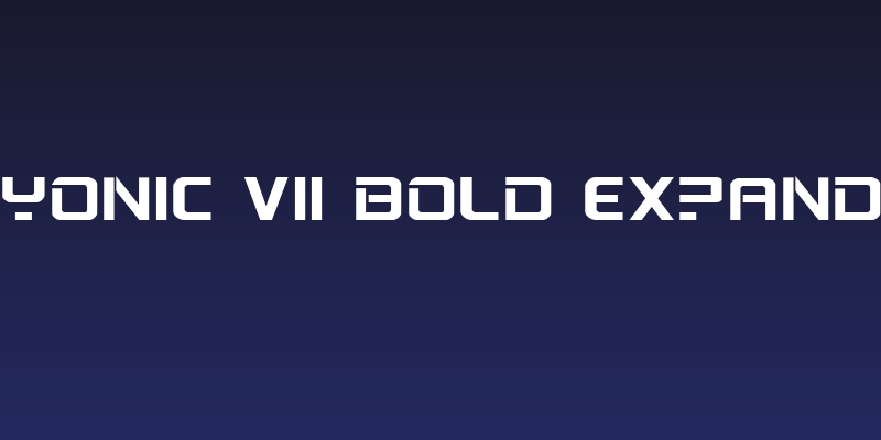 PsYonic VII Bold Expanded Social Header