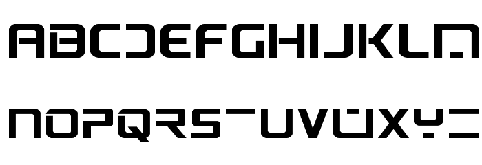PsYonic VII Bold Expanded Font LOWERCASE