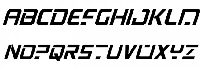 PsYonic VII Bold Italic フォント 大文字