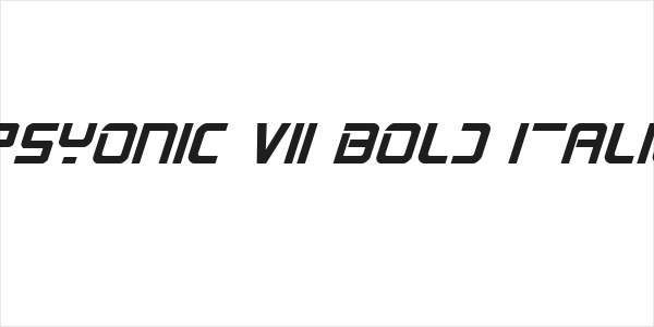 PsYonic VII Bold Italic Logo