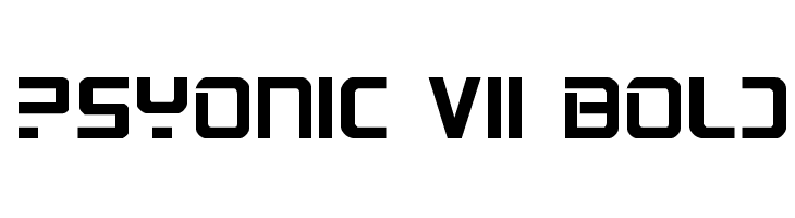 PsYonic VII Bold  Free Fonts Download