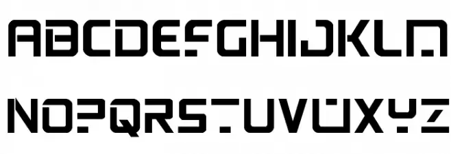 PsYonic VII Bold Schriftart Groß
