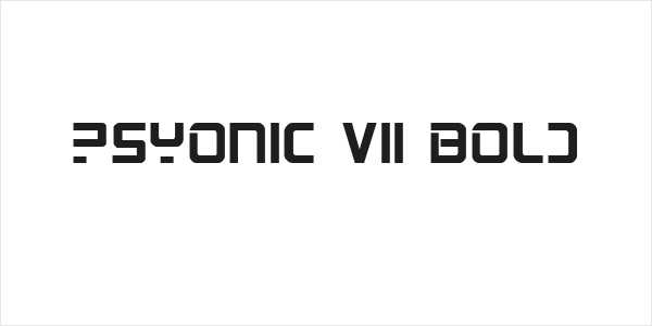 PsYonic VII Bold Logo