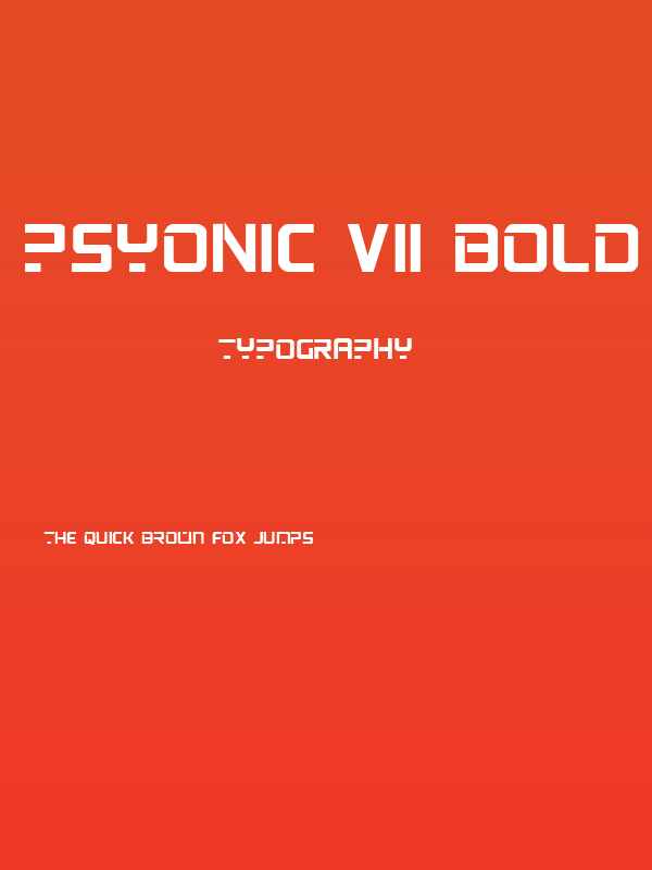 PsYonic VII Bold Poster