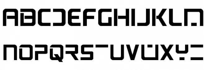 PsYonic VII Bold फ़ॉन्ट लोअरकेस