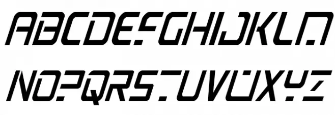 PsYonic VII Condensed Italic Fonte MAIÚSCULAS