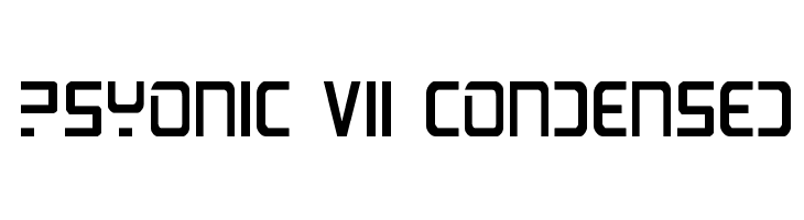 PsYonic VII Condensed  font caratteri gratis