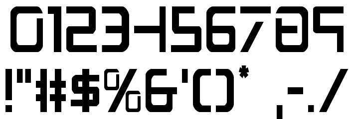 PsYonic VII Condensed Font OTHER CHARS