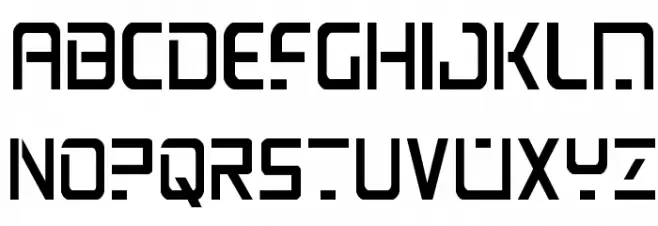 PsYonic VII Condensed フォント 大文字