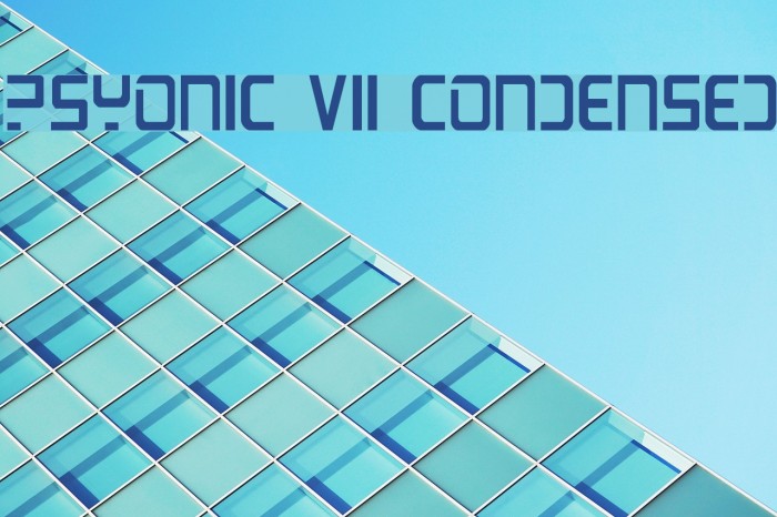 PsYonic VII Condensed Font examples