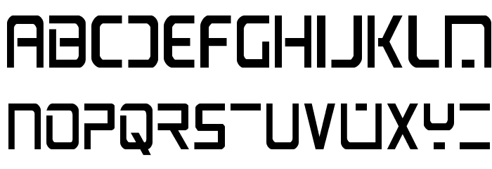 PsYonic VII Condensed Font LOWERCASE