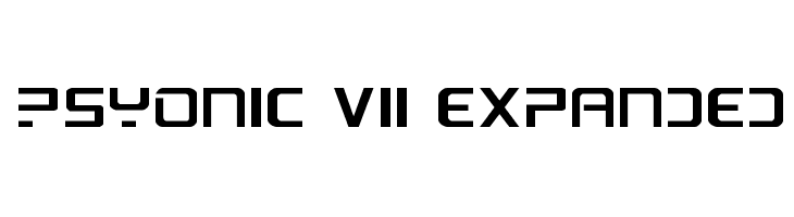 PsYonic VII Expanded  Fuentes Gratis Descargar