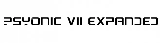 PsYonic VII Expanded  नि: शुल्क फ़ॉन्ट्स डाउनलोड