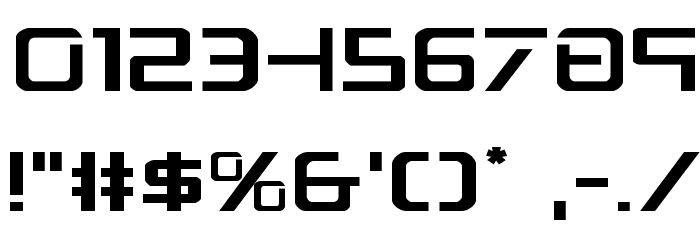 PsYonic VII Expanded Font OTHER CHARS