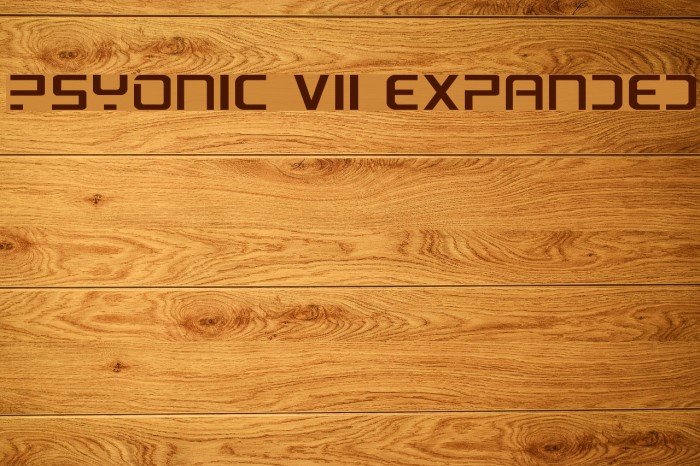 PsYonic VII Expanded Font examples