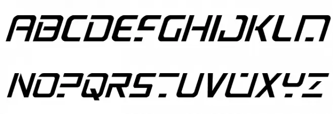 PsYonic VII Italic Fonte MAIÚSCULAS