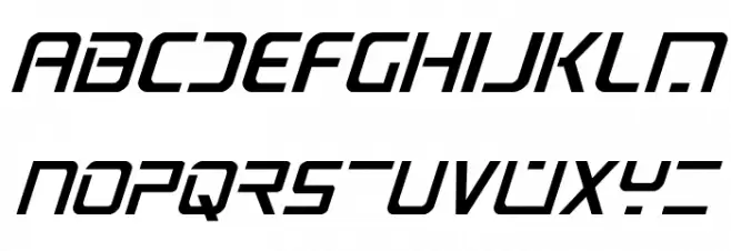 PsYonic VII Italic Fuentes MINÚSCULAS