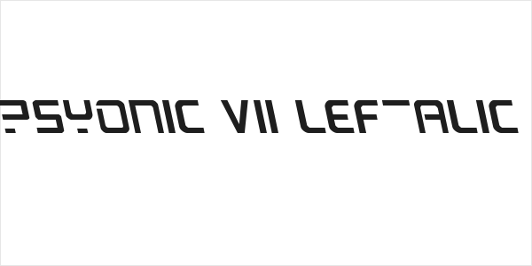 PsYonic VII Leftalic Logo