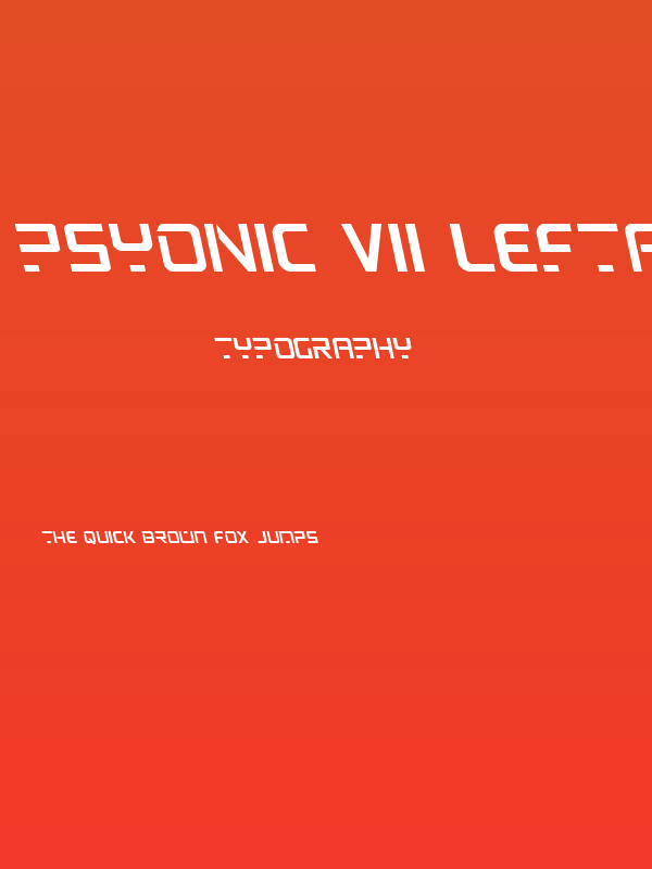 PsYonic VII Leftalic Poster