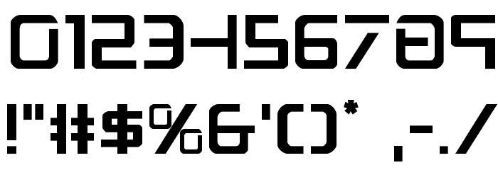 PsYonic VII Regular Font OTHER CHARS