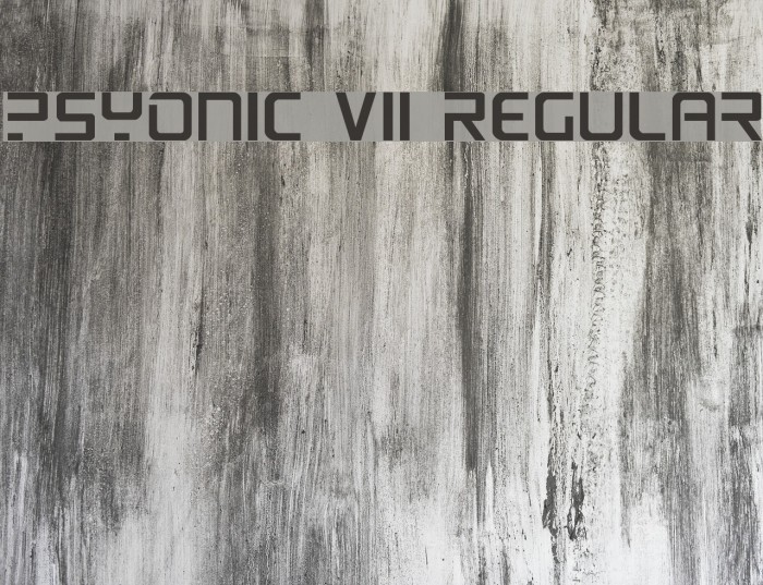 PsYonic VII Regular Font examples