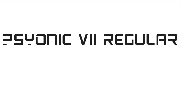 PsYonic VII Regular Logo