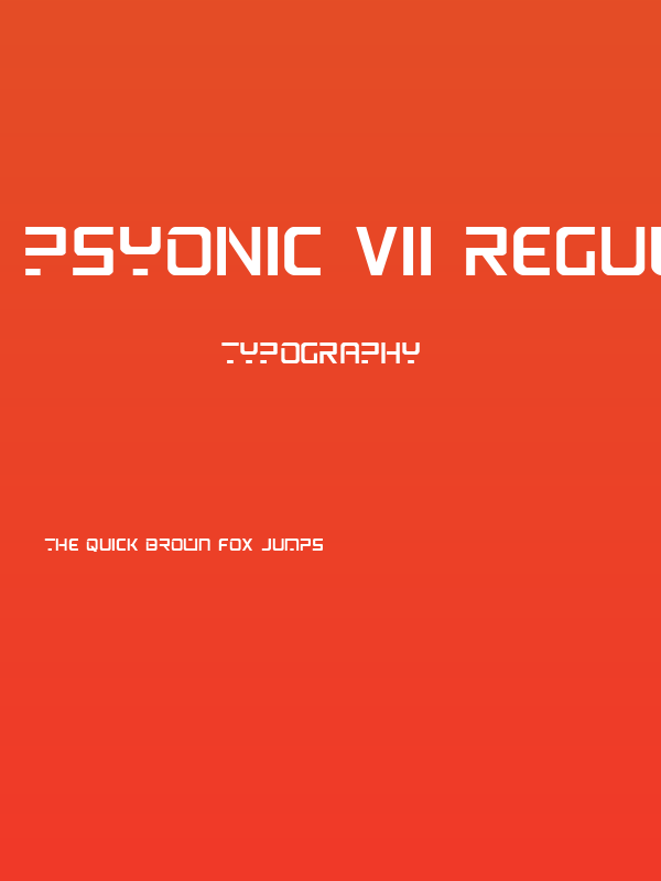 PsYonic VII Regular Poster