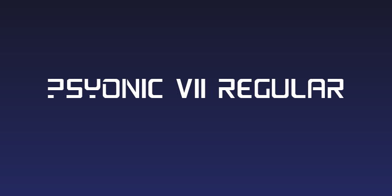 PsYonic VII Regular Social Header