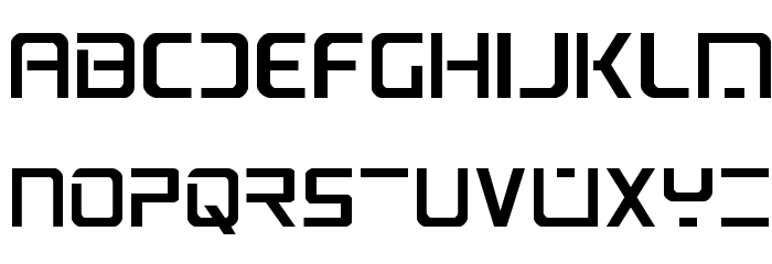 PsYonic VII Regular Font LOWERCASE