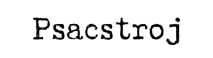 Psacstroj  フリーフォントのダウンロード