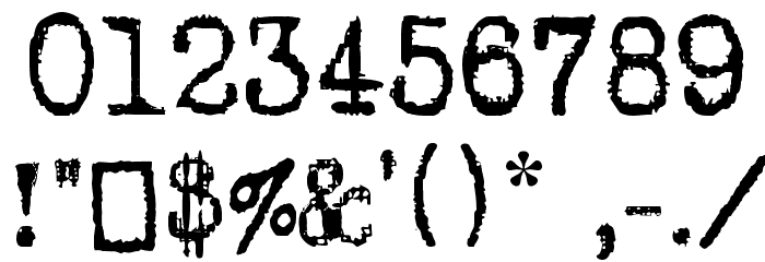Psacstroj Font OTHER CHARS