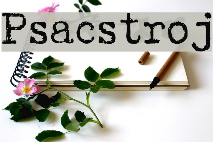 Psacstroj Font examples